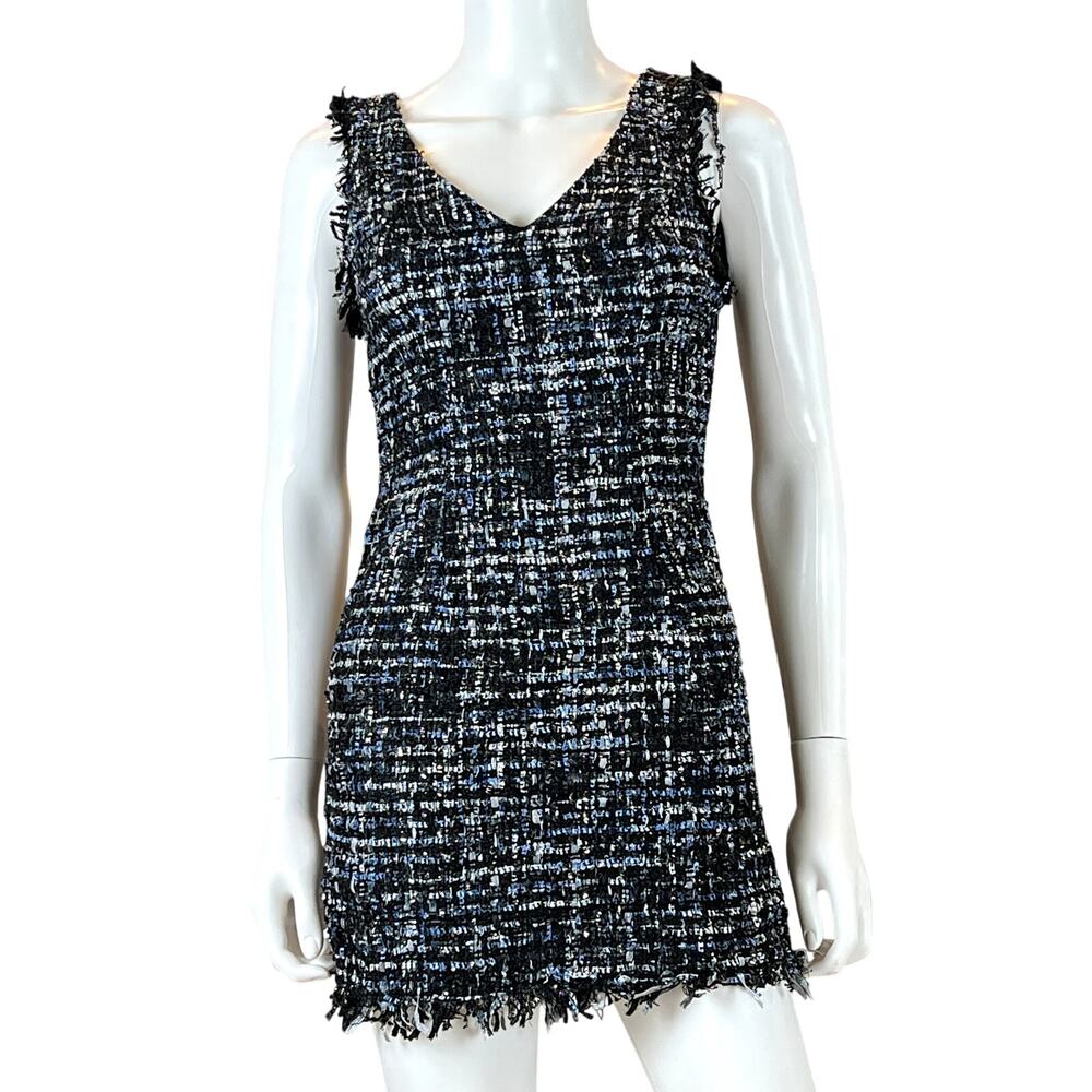 B. Darlin Black Tweed Sleeveless Mini Dress – Size 3/4